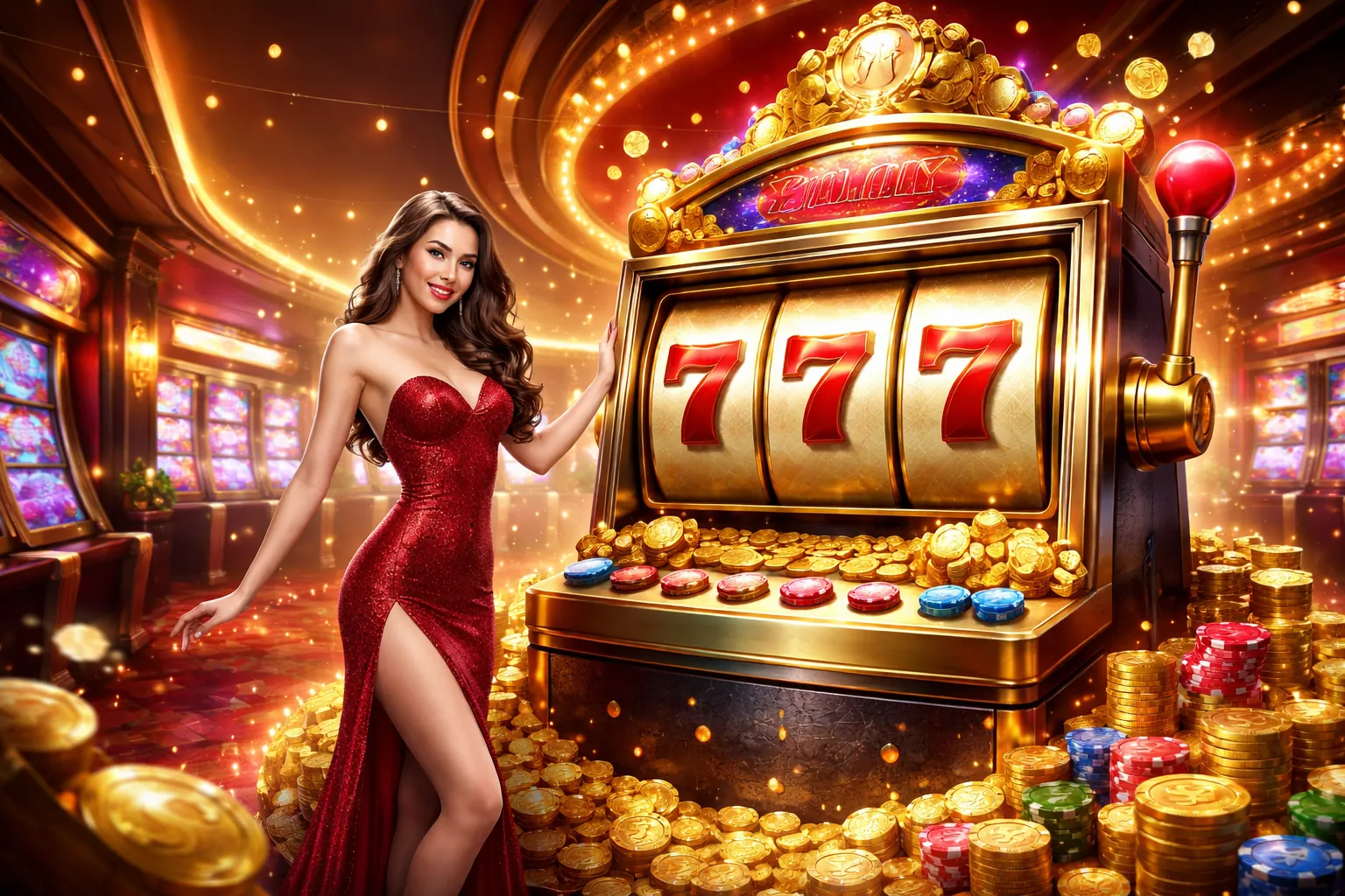 Giao diện ứng dụng 77 Ball với nhiều trò chơi